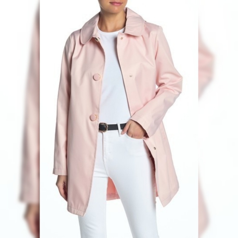 KSNY solid hooded rain coat

Small
